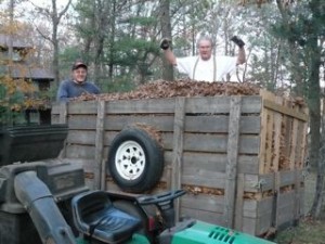 A Trailer Load of Freshly Raked Leaves