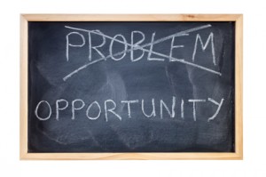Problem is Opportunity Blackboard Concept