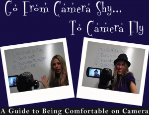 e-book cover about Being Comfortable on Camera