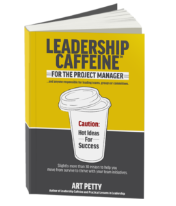 Book cover for Leadership Caffeine for the Project Manager