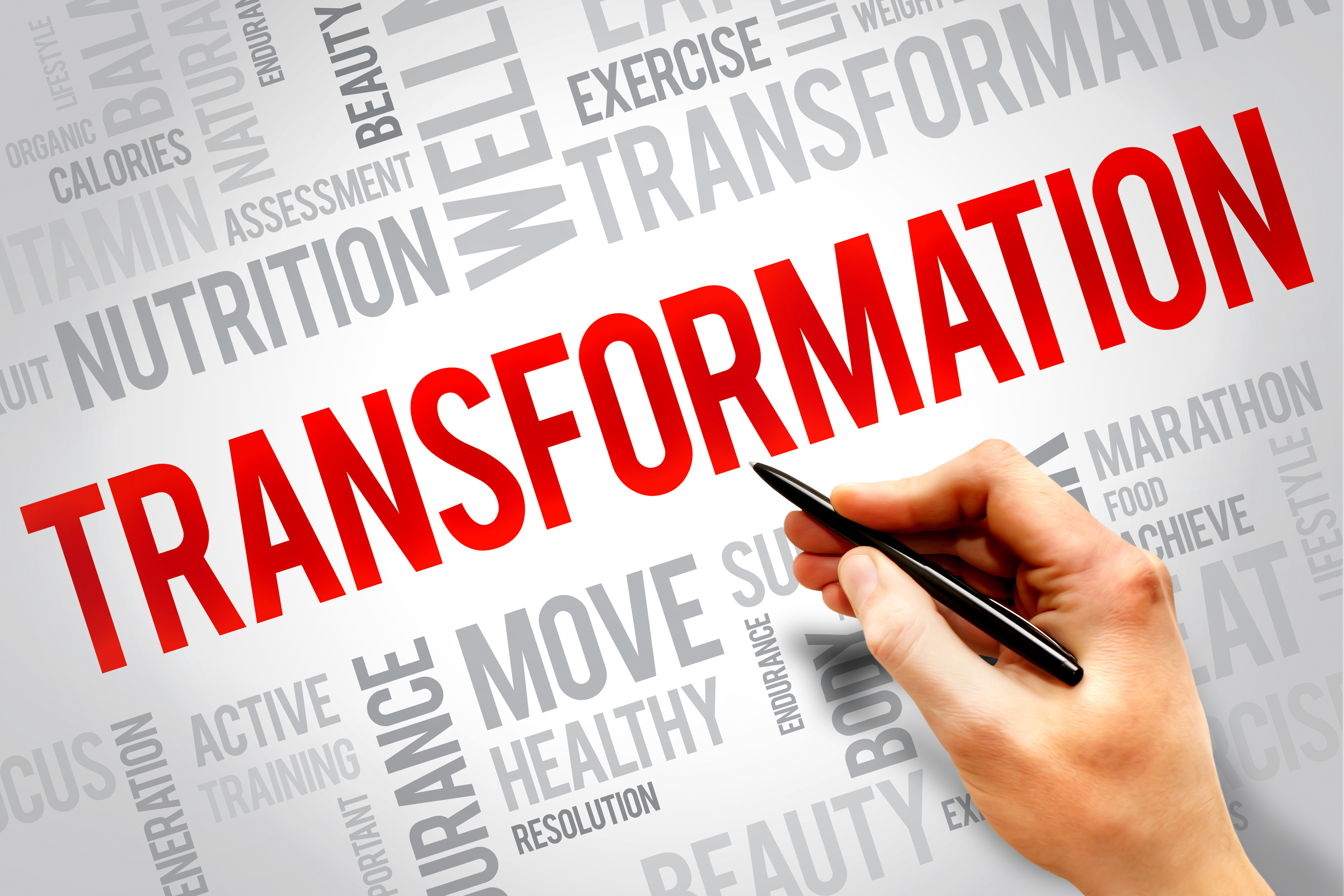 word cloud featuring the word: transformation