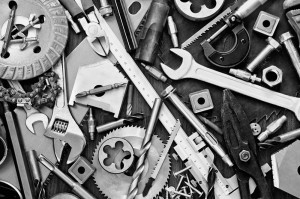 Image of a collage of tools