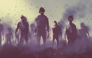 Image of Zombies marching