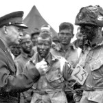 Image of General Eisenhower addressing soldiers