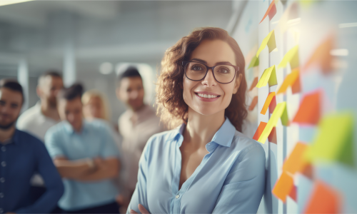 Image of person striving to push a large rock and straining