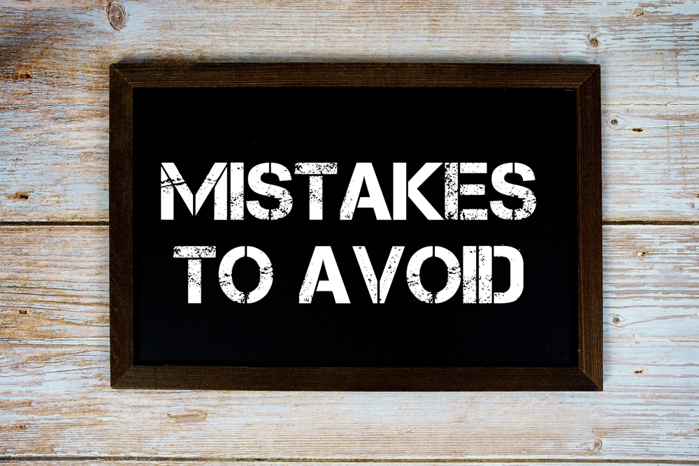Chalkboard image with the phrase "Mistakes to Avoid" written on it.